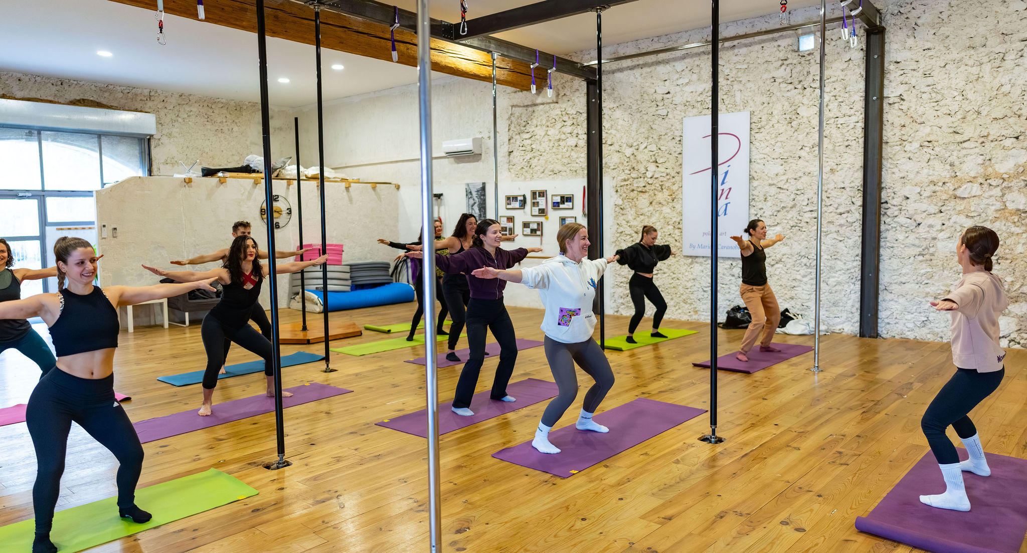 le studio- pole in art- pole dance Montpellier- cerceau aérien